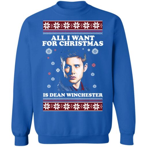 All i want for christmas is dean winchester Christmas sweater from $19.95 - Thetrendytee.com