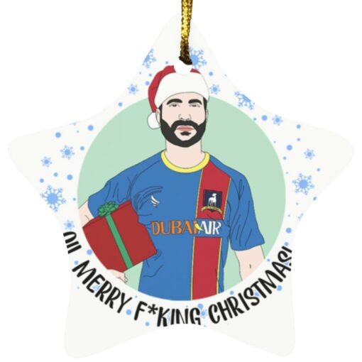 Roy Kent oil merry fuking Christmas ornament from $12.75 - Thetrendytee.com