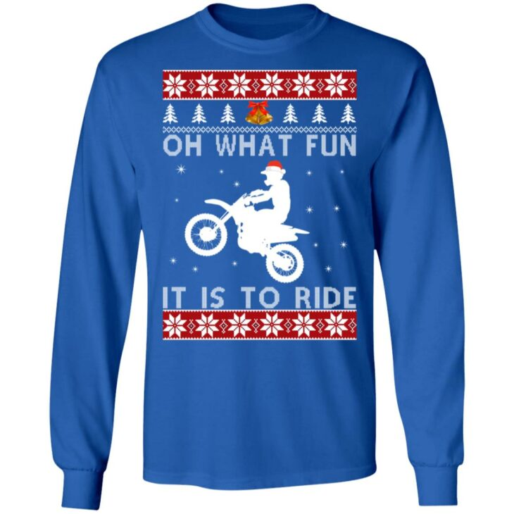 Motocross oh what fun it is to ride christmas sweater 8