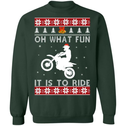 Motocross oh what fun it is to ride Christmas sweater from $19.95 - Thetrendytee.com