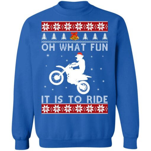 Motocross oh what fun it is to ride Christmas sweater from $19.95 - Thetrendytee.com