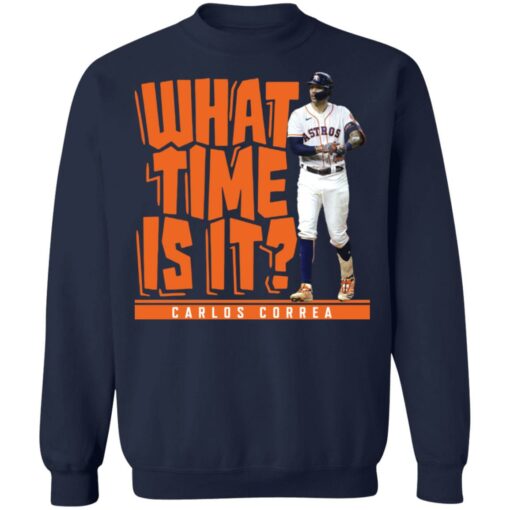 What time is it Carlos Correa shirt from $19.95 - Thetrendytee.com