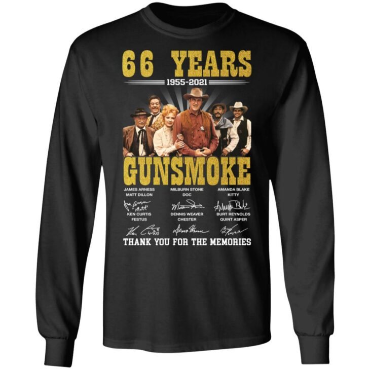 66 years gunsmoke thank you for the memories shirt 5