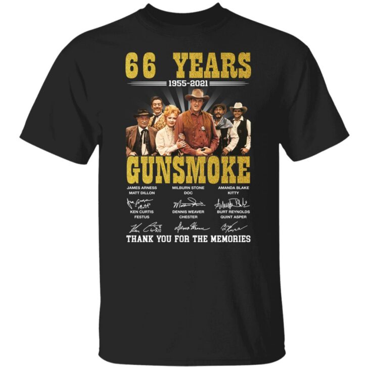 66 years gunsmoke thank you for the memories shirt