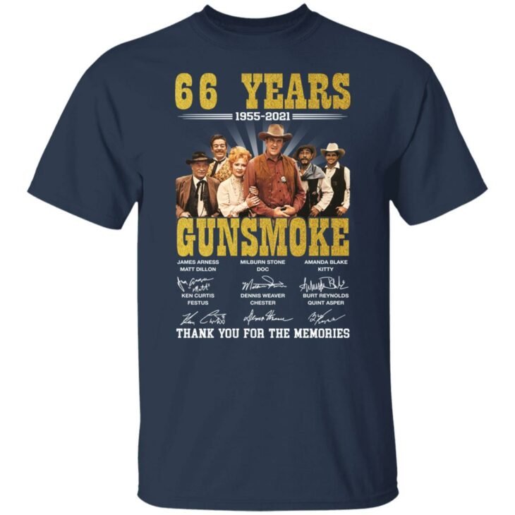 66 years gunsmoke thank you for the memories shirt 2