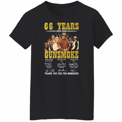66 Years Gunsmoke thank you for the memories shirt from $19.95 - Thetrendytee.com