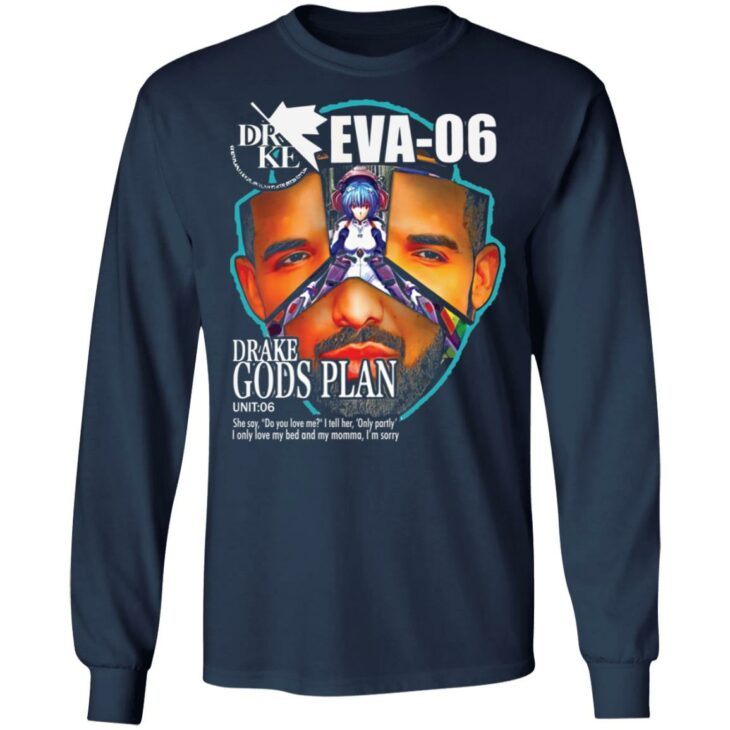 Gods plan eva-06 drake evangelion shirt 4