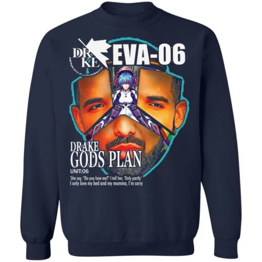 Gods plan Eva-06 Drake Evangelion shirt from $19.95 - Thetrendytee.com