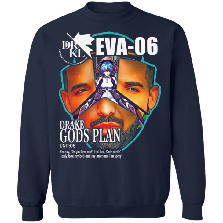 Gods plan eva-06 drake evangelion shirt 8