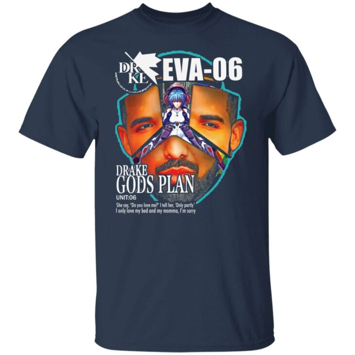 Gods plan eva-06 drake evangelion shirt 9