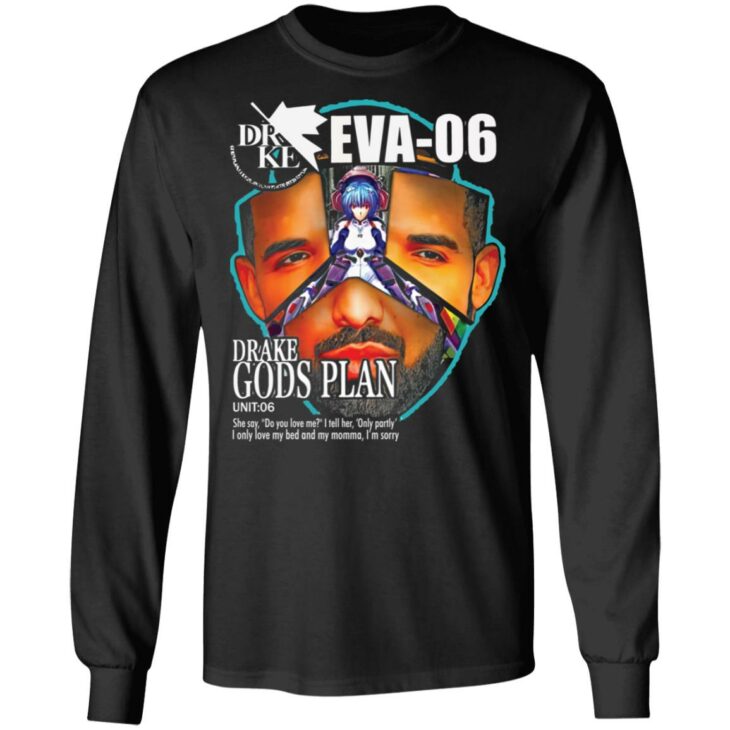 Gods plan eva-06 drake evangelion shirt 3