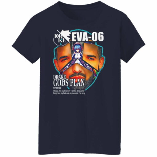 Gods plan Eva-06 Drake Evangelion shirt from $19.95 - Thetrendytee.com