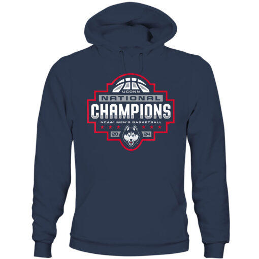 2024 uconn national championship hoodie navy