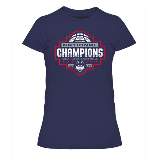 2024 uconn national championship shirt ladies navy